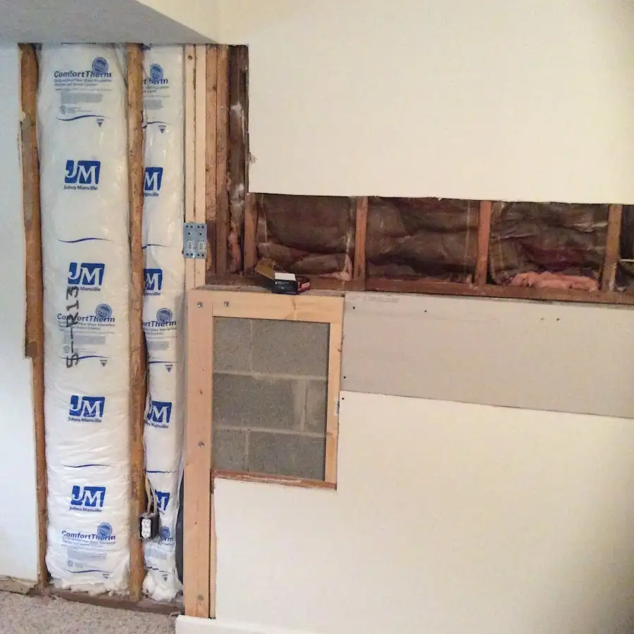 Wall insulation replacement during Contents Cleaning & Restoration in Blackhawk